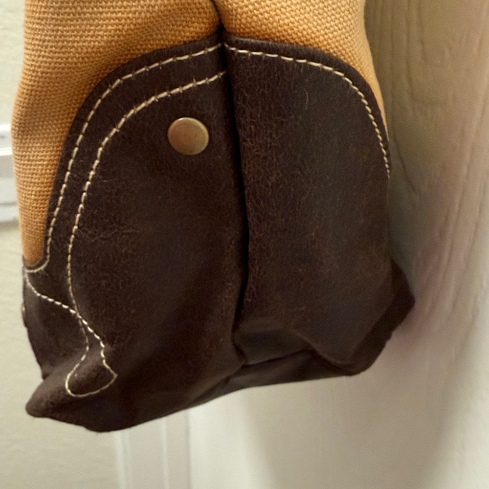 Elvis Canvas Tote Bag - Brown and Gold - Picture 5 of 6